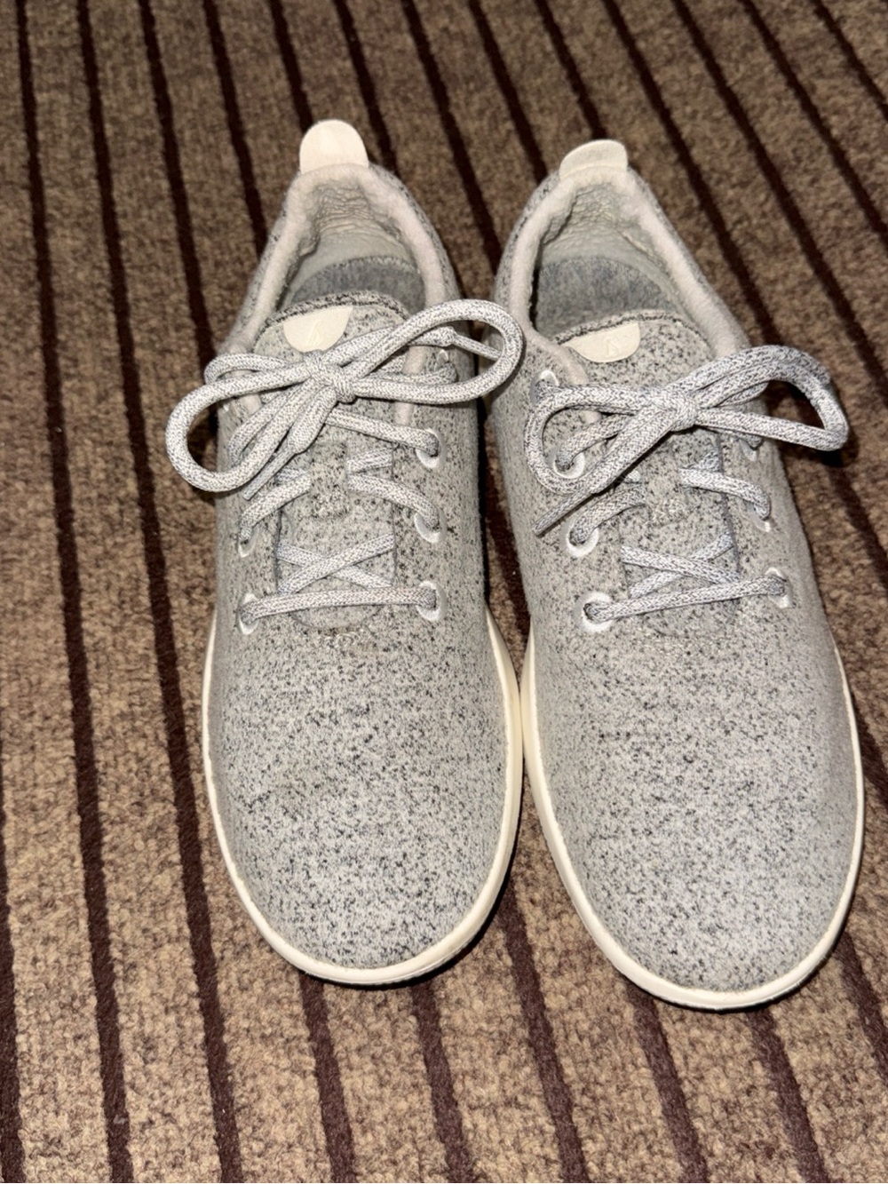 Allbirds Wool Runner Mizzle Gray Sneakers Women's Size 10 Comfort Shoes Lace Up